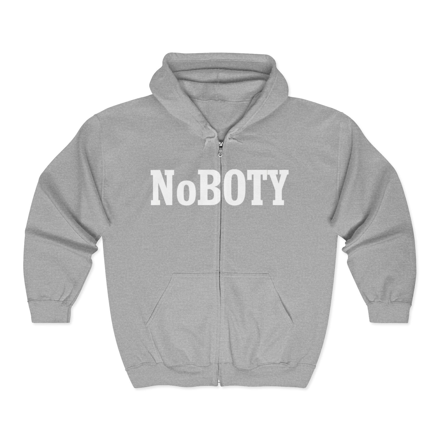 Unisex Heavy Blend™ Full Zip Hooded Sweatshirt - 'NoBOTY' Statement Hoodie for Comfort and Style, Casual Wear, Gift for Friends, [...]