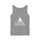 Unisex Garment-Dyed Tank Top, Relaxed Summer Top, Nautical Humor Shirt, Beach Party Attire, Sailing Gift