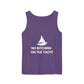 Unisex Garment-Dyed Tank Top, Relaxed Summer Top, Nautical Humor Shirt, Beach Party Attire, Sailing Gift