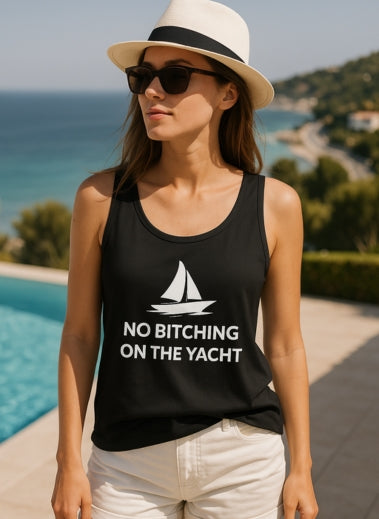 Unisex Garment-Dyed Tank Top, Relaxed Summer Top, Nautical Humor Shirt, Beach Party Attire, Sailing Gift