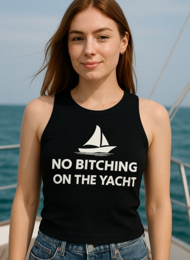Unisex Garment-Dyed Tank Top, Relaxed Summer Top, Nautical Humor Shirt, Beach Party Attire, Sailing Gift
