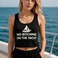 No Bitching on the Yacht Micro Rib Racer Tank Top