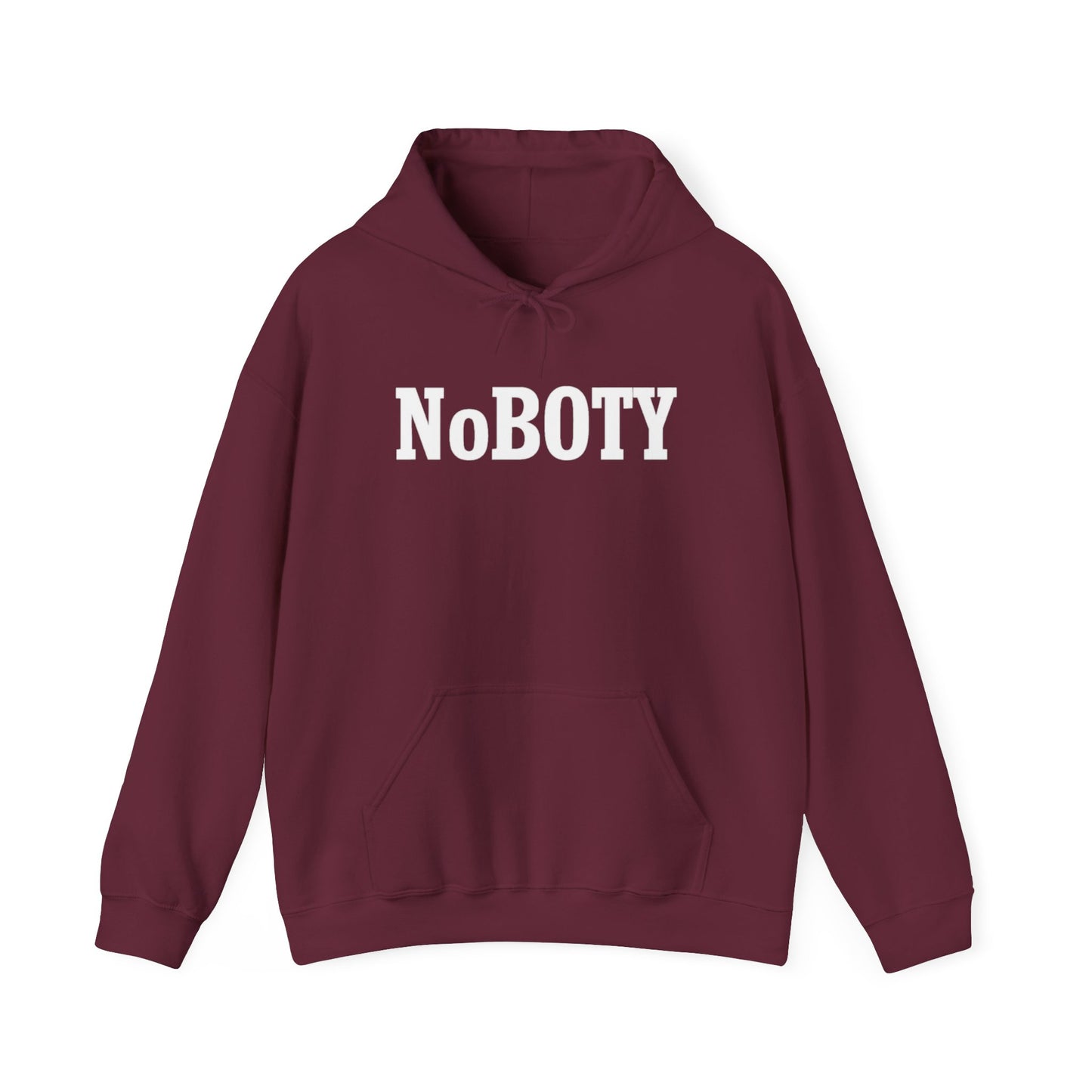 NoBOTY Statement Hoodie, Casual Unisex Sweatshirt, Motivational Pullover, Perfect for Gifting, Everyday Wear, Trendy Fashion