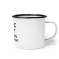 Sailor's Enamel Camp Cup - "No Bitching on the Yacht"