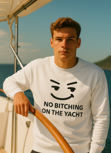 No Bitching on the Yacht Long Sleeve Tee - Unisex Cotton Shirt for Nautical Lovers
