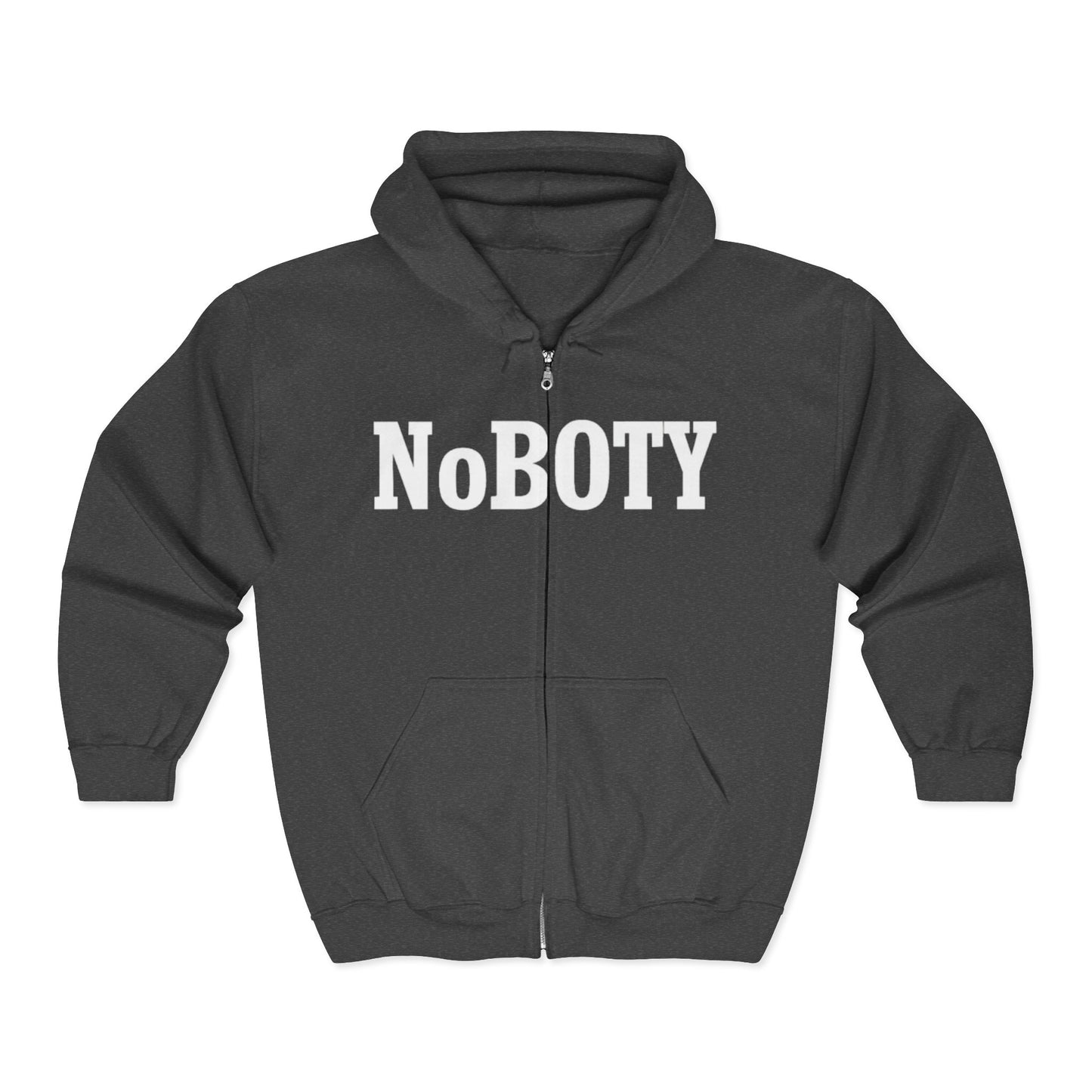 Unisex Heavy Blend™ Full Zip Hooded Sweatshirt - 'NoBOTY' Statement Hoodie for Comfort and Style, Casual Wear, Gift for Friends, [...]