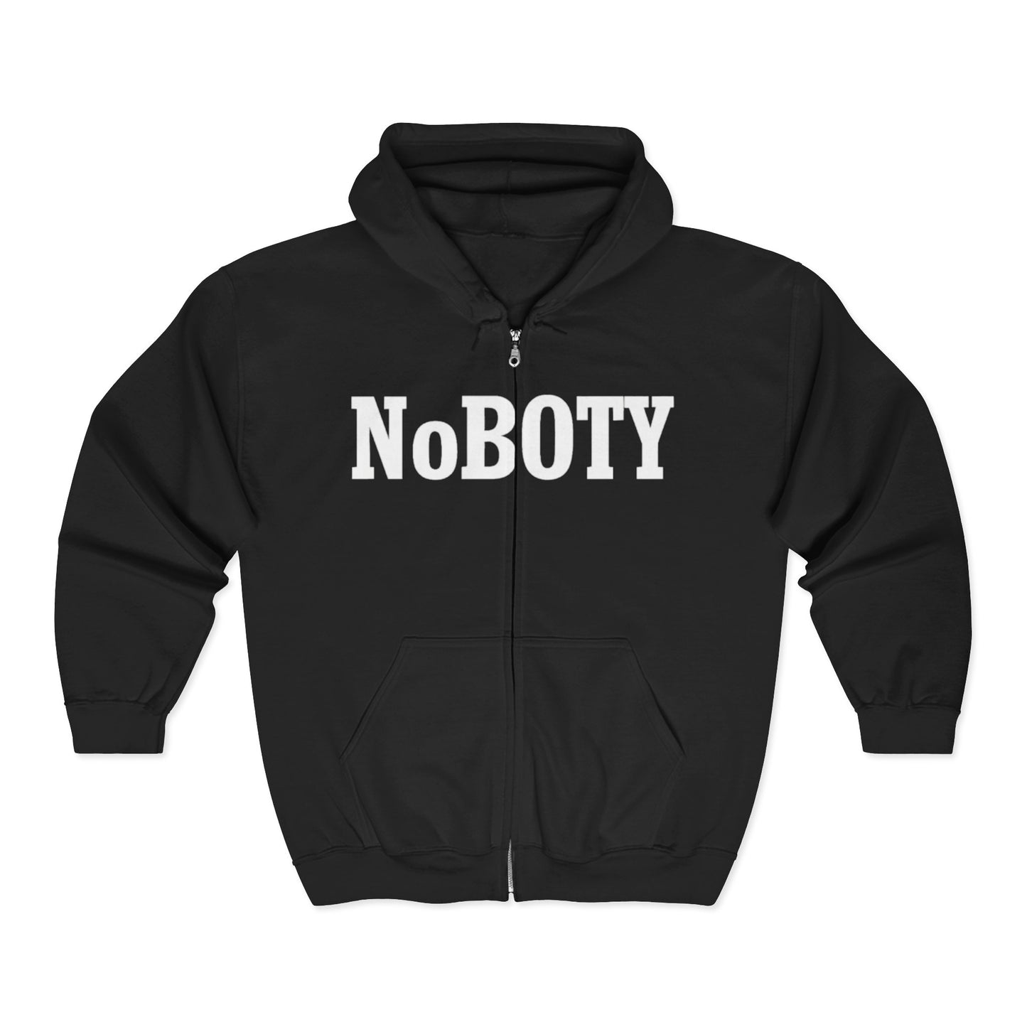 Unisex Heavy Blend™ Full Zip Hooded Sweatshirt - 'NoBOTY' Statement Hoodie for Comfort and Style, Casual Wear, Gift for Friends, [...]