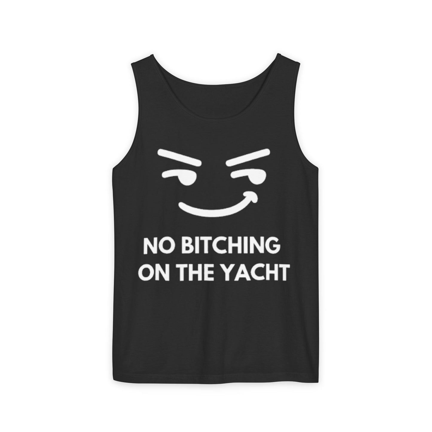 Unisex Garment-Dyed Tank Top, Relaxed Summer Top, Nautical Humor Shirt, Beach Party Attire, Sailing Gift
